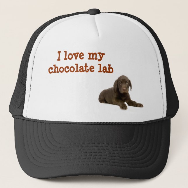 J'aime mon casquette de laboratoire de chocolat (Devant)