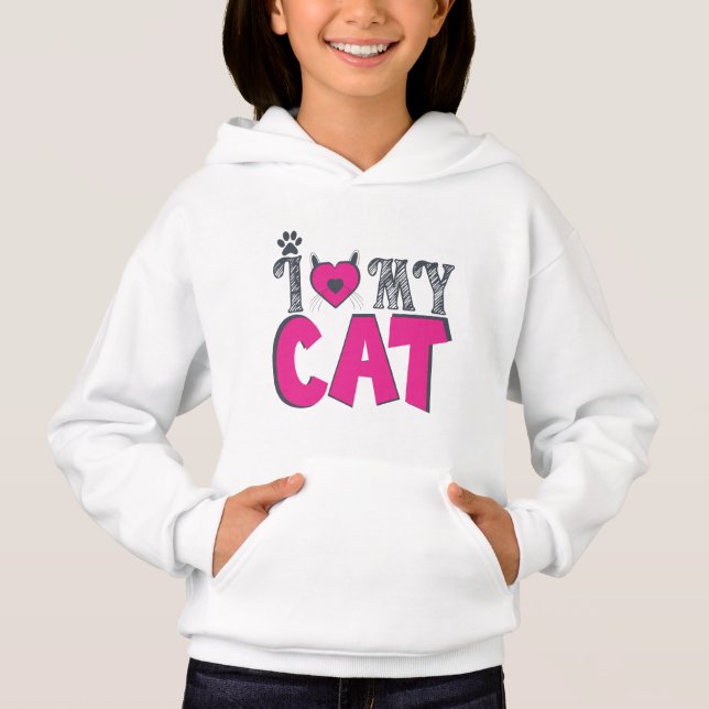 J'aime mon chat – Conception adorable pour amateur (Devant)