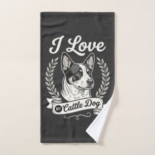 J'aime mon chien de troupeau vintage amateur de ch