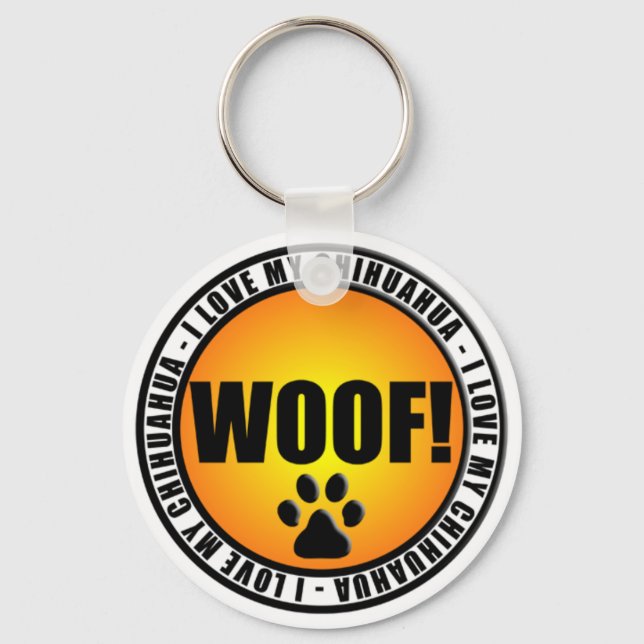 J'Aime Mon Chihuahua ! Porte-clés (Recto)