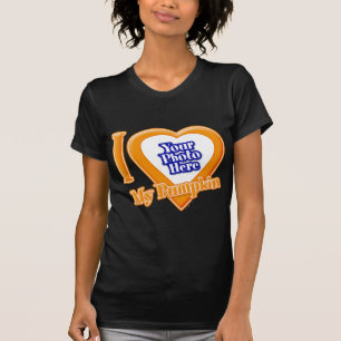 J'Aime Mon Citrouille Avec Votre T-Shirt Photo
