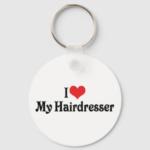 J'aime mon coiffeur porte-clés