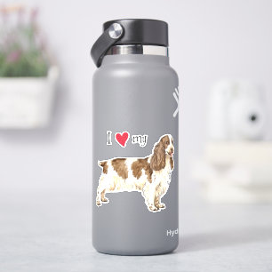 J'aime mon coqueur anglais Spaniel Vinyl Sticker