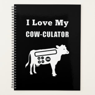 J'Aime Mon Cow-culator Funny Math Calculator Pun