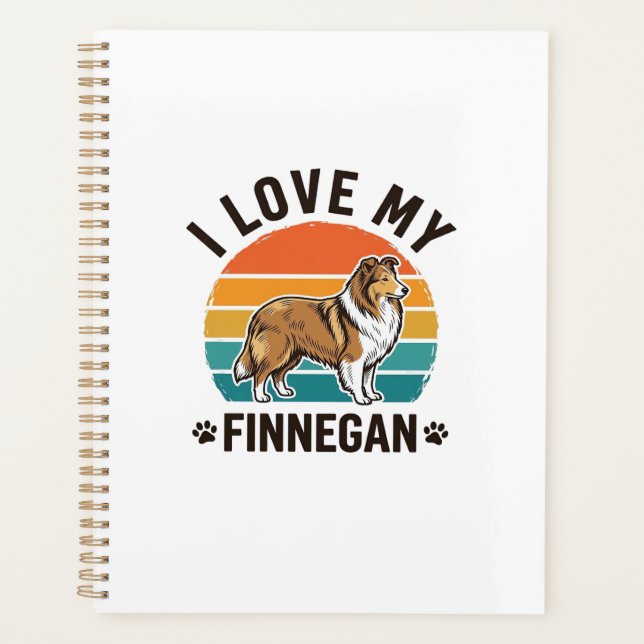 J'aime mon design de t-shirt avec le nom Finnegan  (Devant)