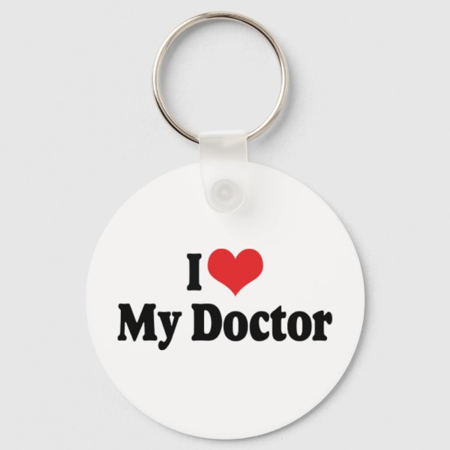 J'aime mon docteur porte-clés (Recto)