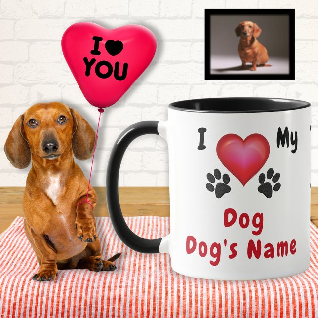 J'Aime Mon Don De Chien. Mugs Amoureux de les chie (Gifts for Dog Lovers. I Love My Dog Mug. Dog lovers mugs. )