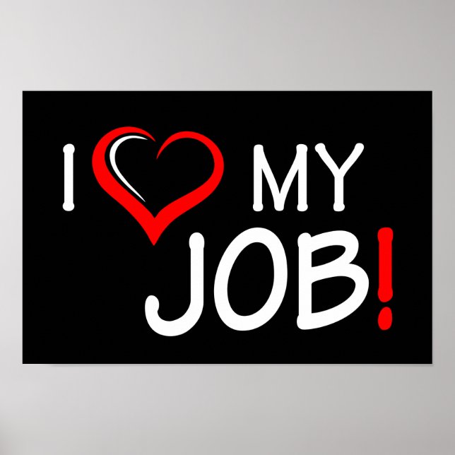 J'aime mon emploi Poster (Devant)