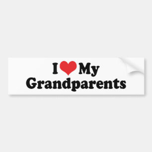 J'Aime Mon Grand-Parents Bumper Sticker