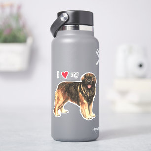 J'aime mon Léonberger Vinyl Sticker