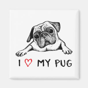 J'aime mon magnet de carlin