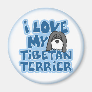 J'Aime Mon Magnet Terrier Tibétain