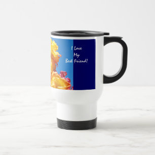J'aime mon meilleur ami ! Tasse à café Roses jaune