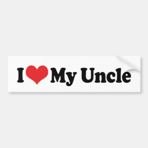 J'Aime Mon Oncle Bumper Sticker
