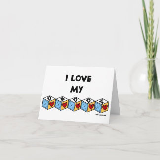 J'aime mon papa - carte Fête des pères