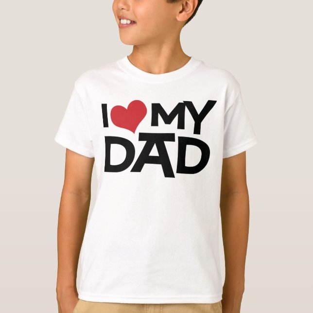 J'aime mon papa Fête des pères T-shirt enfant (Devant)