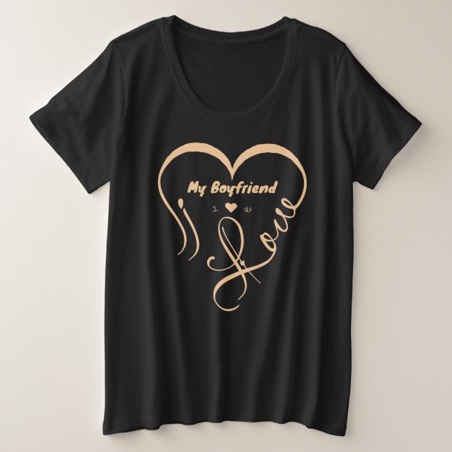 J'aime mon petit ami, j'♥ nous (Design devant)