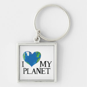 J'aime mon porte-clés de planète