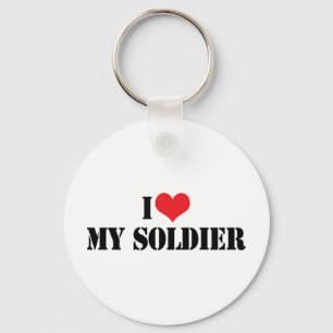 J'aime mon porte-clés de soldat