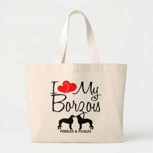 J'Aime Mon Sac À Deux Borzois