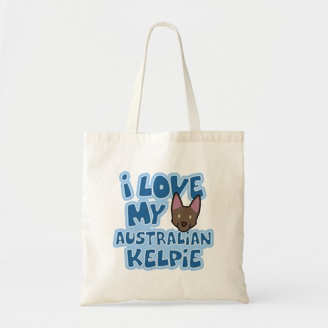 J'aime mon sac australien de Kelpie (Devant)
