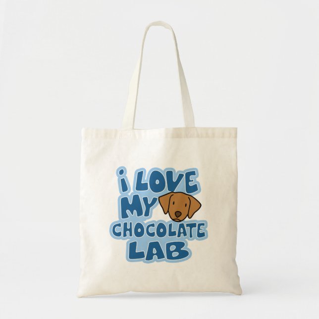 J'aime mon sac de laboratoire de chocolat (Devant)