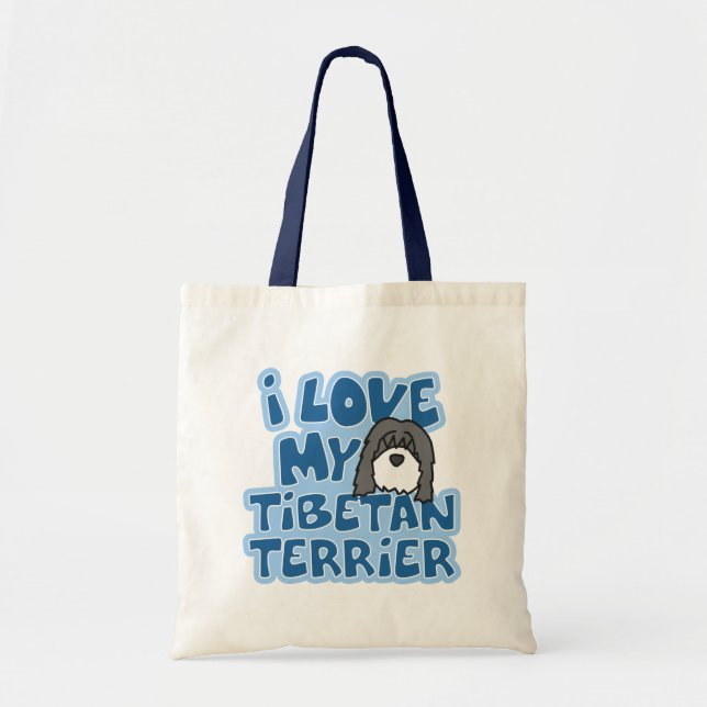 J'aime mon sac de Terrier tibétain (Devant)