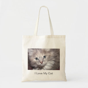 J'aime mon sac de toile de chat