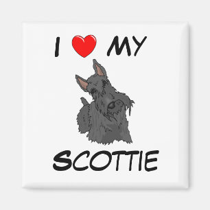 J'aime mon Scottie Magnet