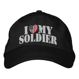 J'aime mon soldat Casquette brodé