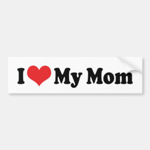 J'Aime Mon Sticker Bumper Maman