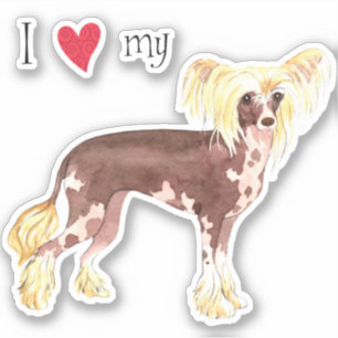 J'aime mon sticker en vinyle pilé chinois