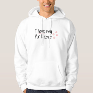 J'aime mon sweat - shirt à capuche de bébés de