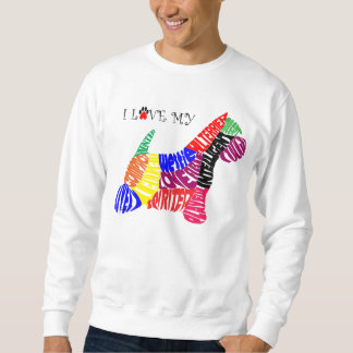 J'aime mon sweatshirt de Westie