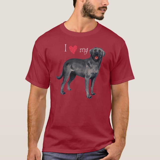 J'aime mon T-shirt Black Lab (Devant)