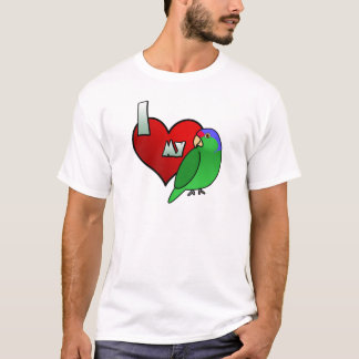 J'aime mon T-shirt d'Amazone couronné par lilas