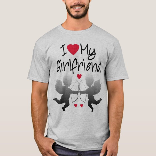 J'aime mon T-shirt d'amie (Devant)