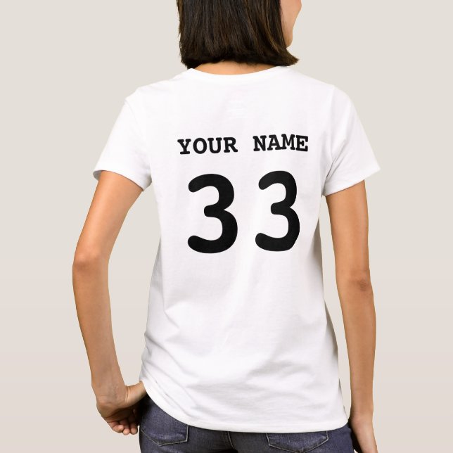 J'aime mon T-shirt de gardien de but d'hockey, (Dos)