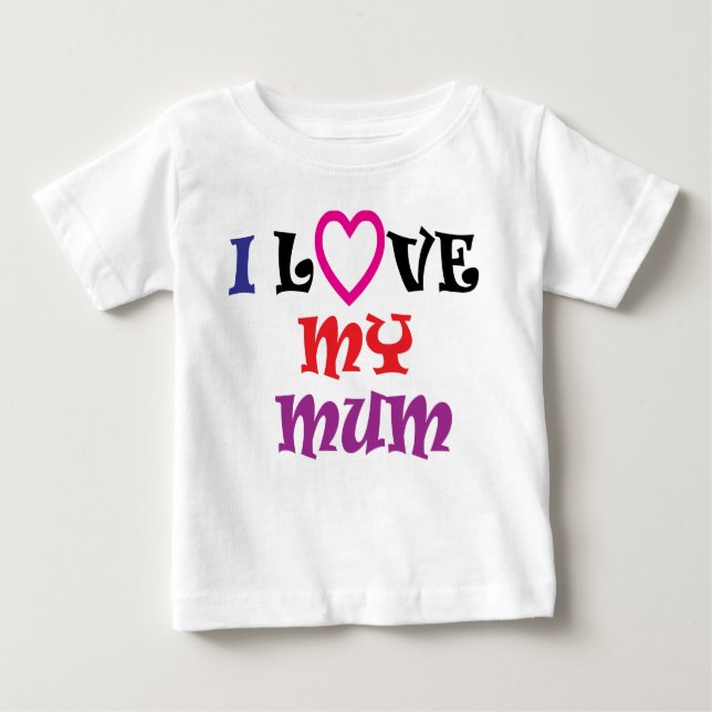 J'aime mon T-shirt de maman (Devant)