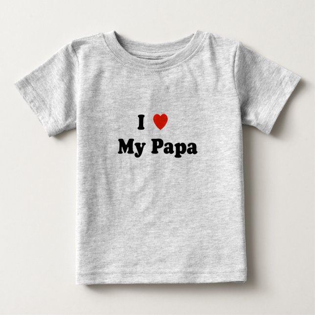 J'aime mon T-shirt de papa (Devant)