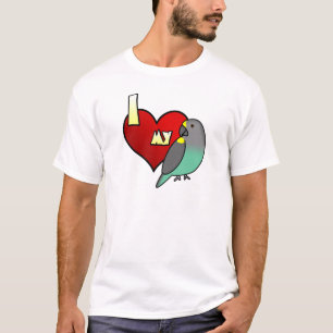 J'aime mon T-shirt de perroquet de Meyers
