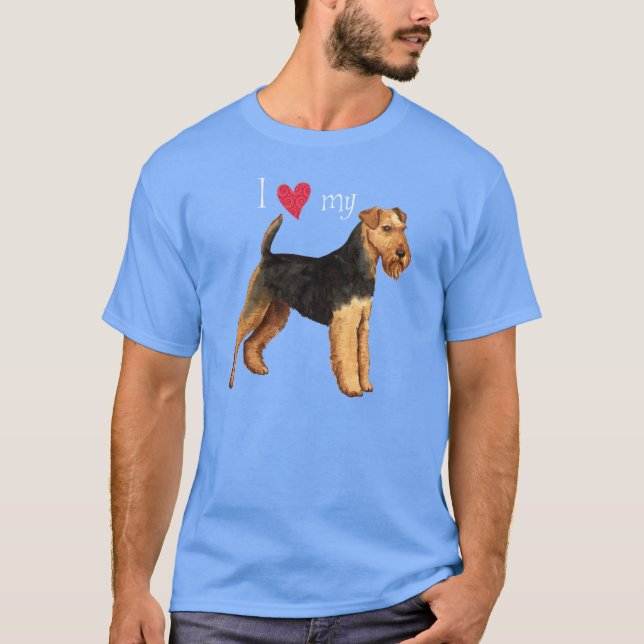 J'aime mon t-shirt gallois Terrier (Devant)