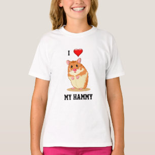 J'aime mon T-shirt Hammy de hamster