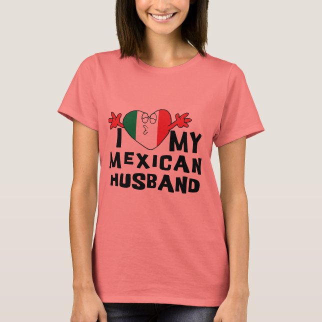 J'Aime Mon T-shirt Mari Mexicain (Devant)