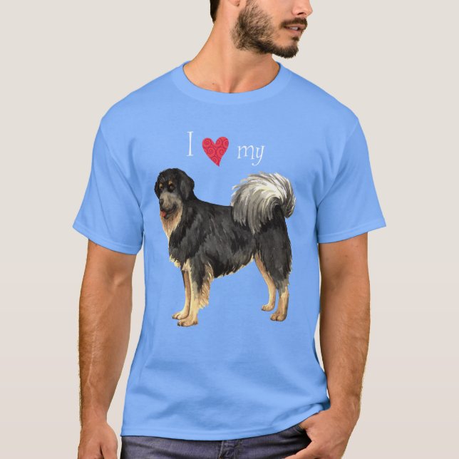 J'aime mon t-shirt Mastiff Tibétain (Devant)
