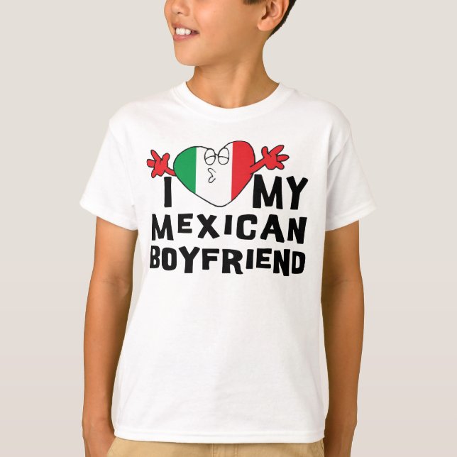 J'aime mon T-shirt mexicain de filles d'ami (Devant)