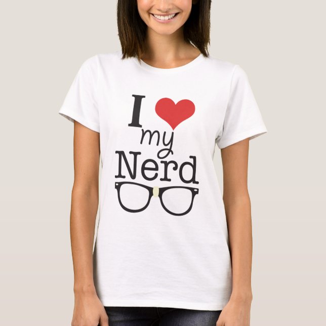 J'aime mon T-shirt nerd (Devant)