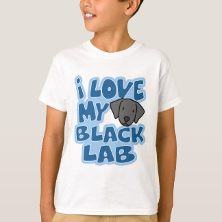 J'aime mon T-shirt noir de laboratoire