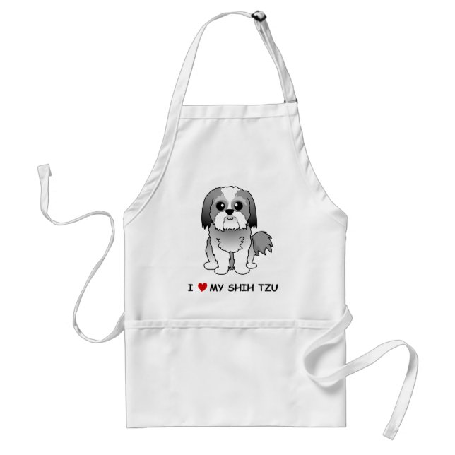 J'aime mon tablier de Shih Tzu (Devant)