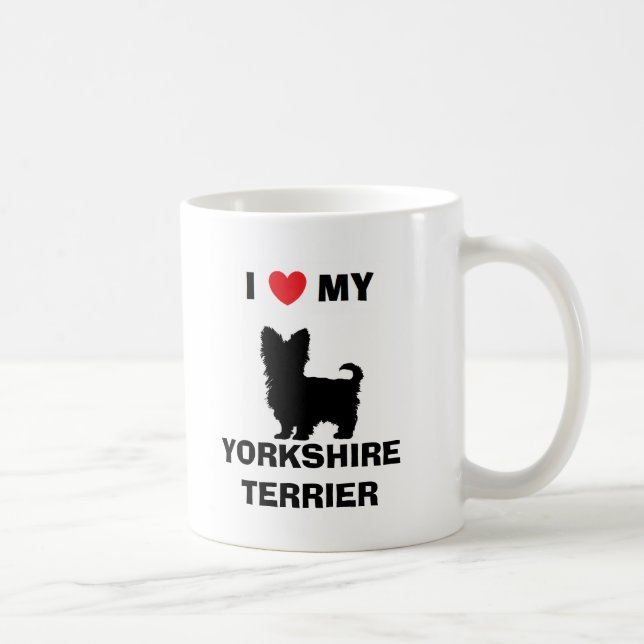 "J'aime mon tasse de Yorkshire Terrier" (Droite)